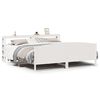 vidaXL Cadre de lit sans matelas blanc 200x200 cm bois massif de pin
