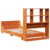vidaXL Cadre de lit sans matelas cire marron 90x190 cm bois pin massif