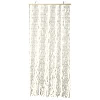 H&S Collection Rideau de porte 90x200 cm bambou naturel