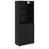 vidaXL Haut Armoire 2 pc Ch&ecirc;ne noir 69,5 x 34 x 180 cm