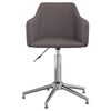 vidaXL Chaise pivotante de bureau Taupe Tissu