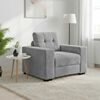 vidaXL Fauteuil Gris clair 60 cm Velours