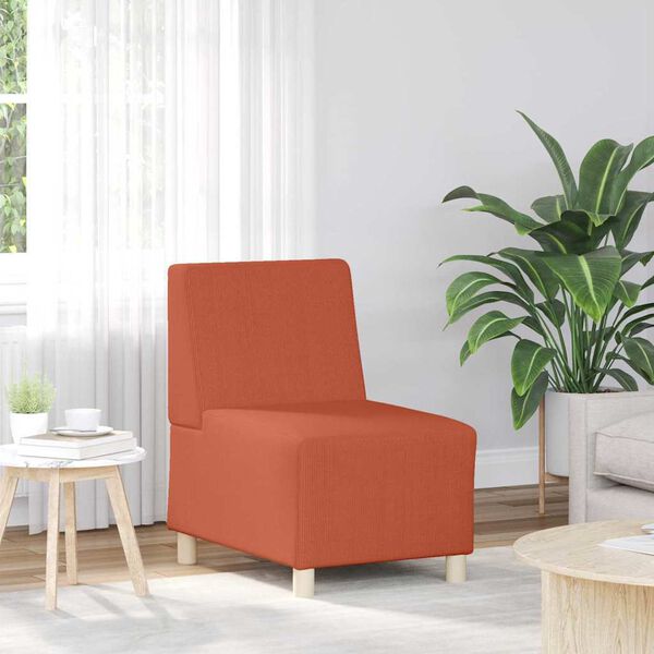vidaXL Unit&eacute; de Sofa Modulaire Sans Accoudoirs 3 pcs Orange