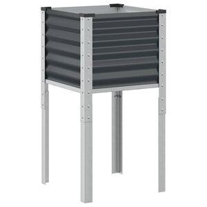 vidaXL Jardini&egrave;re de jardin Anthracite 45x45x88 cm Acier