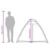 vidaXL Tente de camping &agrave; d&ocirc;me 4 personnes vert olive imperm&eacute;able