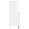vidaXL Buffet Blanc brillant 34,5x34x90 cm Bois d'ing&eacute;nierie