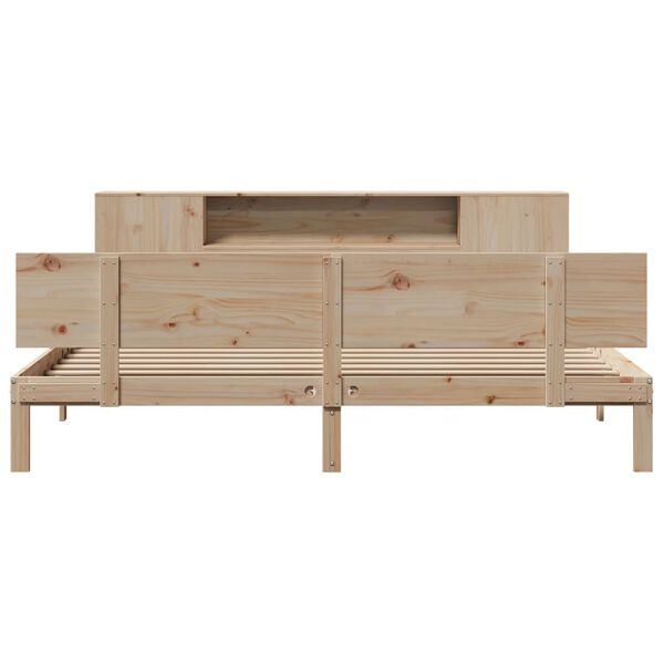 vidaXL Lit biblioth&egrave;que sans matelas 180x200 cm bois massif de pin