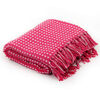 vidaXL Couverture coton &agrave; carr&eacute;s 125x150 cm Rose