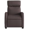 vidaXL Fauteuil inclinable Marron fonc&eacute; Tissu