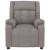 vidaXL Fauteuil inclinable &eacute;lectrique Taupe Tissu