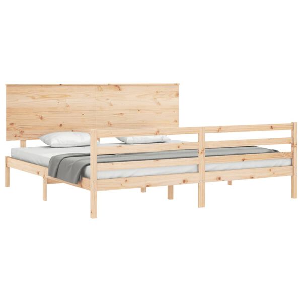 vidaXL Cadre de lit sans matelas bois massif