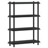 vidaXL Unit&eacute; de rangement 4 niveaux 100 x 40 x 136,5 cm PP Anthracite
