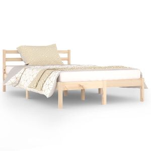 vidaXL Cadre de lit sans matelas bois de pin massif 120x200 cm