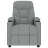 vidaXL Fauteuil de massage Gris clair Tissu