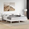 vidaXL Cadre de lit sans matelas blanc 200x200 cm bois massif de pin