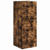 vidaXL Meuble TV mural 30 x 31 x 80 cm Ch&ecirc;ne fum&eacute; Bois d'ing&eacute;nierie