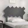 vidaXL T&ecirc;te de lit Gris 104x3x80,5 cm Bois massif de pin