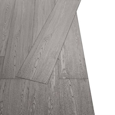 vidaXL Planches de plancher PVC autoadhésif 2,51 m² 2 mm Gris foncé