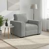 vidaXL Fauteuil Gris clair 60 cm Velours