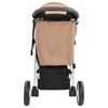 vidaXL Poussette b&eacute;b&eacute; &agrave; 3 roues Taupe et noir