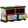 vidaXL Meuble TV 80 x 35 x 50 cm Multicolore Bois de mangue massif