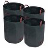 vidaXL Sac poubelle de jardin Vert fonc&eacute; 4 pcs 272 L 150 g/m&sup2;