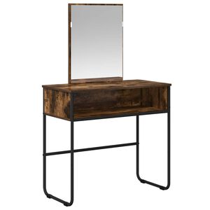 vidaXL Table de Toilette Ch&ecirc;ne fum&eacute; 81 x 40 x 131 cm Bois d'ing&eacute;nierie