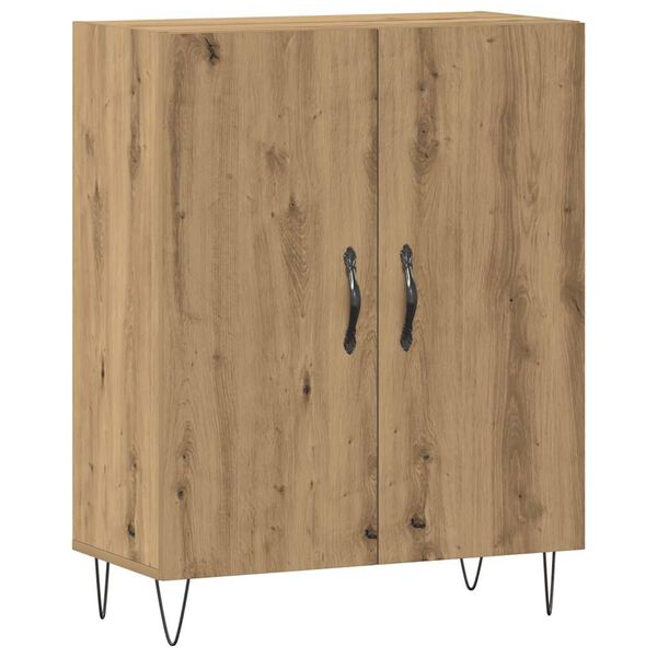 vidaXL Buffet ch&ecirc;ne artisanal 69,5x34x90 cm bois d'ing&eacute;nierie