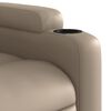 vidaXL Fauteuil inclinable &eacute;lectrique cappuccino similicuir