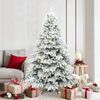 vidaXL Sapin de No&euml;l artificiel avec 300 LED Blanc 180 cm PE et PVC