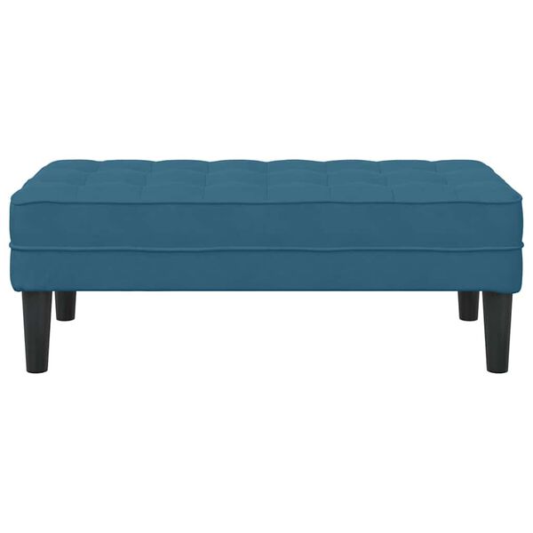 vidaXL banc Bleu 113 x 57 x 39 cm Velours