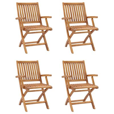 vidaXL Ensemble de salle à manger de jardin 5 pcs Bois de teck massif