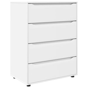 vidaXL Armoires de rangement 80 x 48 x 105 cm Bois d'ing&eacute;nierie Blanc