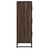 vidaXL Buffet haut ch&ecirc;ne marron 68x35x106,5 cm bois ing&eacute;nierie m&eacute;tal
