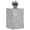vidaXL Supports pour plantes 2 pcs gris béton bois d'ingénierie