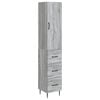 vidaXL Ensemble de Meubles 2 pc 33 x 34,5 x 90 cm Bois d'ing&eacute;nierie
