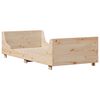vidaXL Cadre de lit sans matelas 75x190 cm bois de pin massif