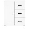 vidaXL Buffet haut Blanc 69,5x34x180 cm Bois d'ing&eacute;nierie
