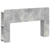 vidaXL Cabinet de T&ecirc;te de Lit Gris b&eacute;ton Bois d'ing&eacute;nierie