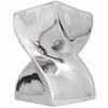 vidaXL Table auxiliaire / Tabouret Forme torsad&eacute;e Aluminium Argent&eacute;