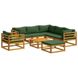 vidaXL Ensemble de Canap&eacute;s 8 pc Naturel Bois d'Acacia Massif