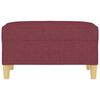 vidaXL Repose-pied Rouge bordeaux 70x55x41 cm Tissu