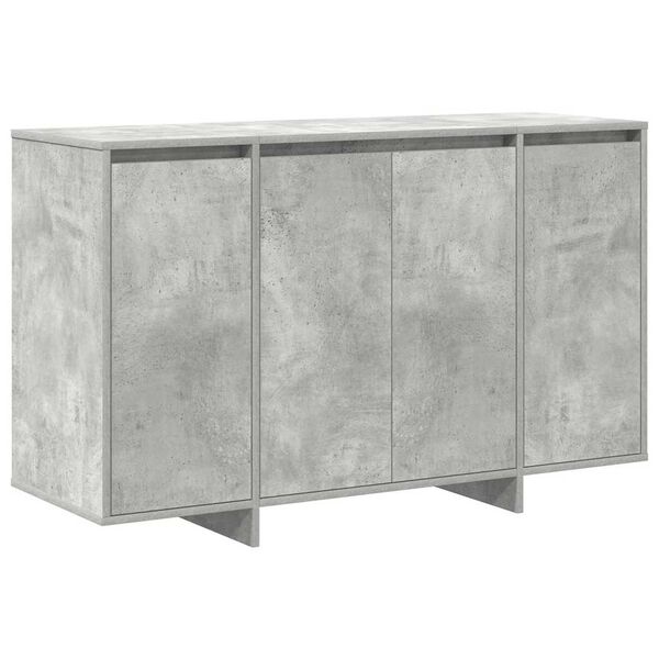 vidaXL Buffet Gris b&eacute;ton 120 x 41 x 75 cm Bois d'ing&eacute;nierie