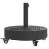 vidaXL Base de parasol avec roues pour m&acirc;ts &Oslash;38 / 48 mm 27 kg rond