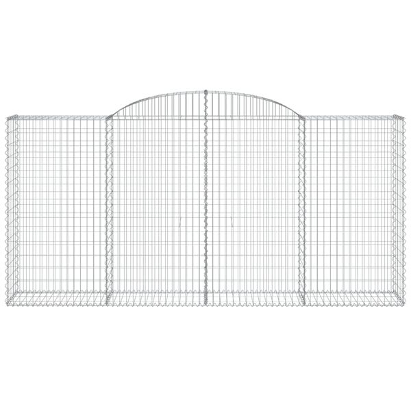 vidaXL Paniers &agrave; gabions arqu&eacute;s 17 pcs 300x50x140/160 cm fer galvanis&eacute;