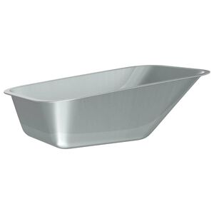 vidaXL Remplacement du plateau de brouette Argent&eacute; 88 x 60 x 32 cm