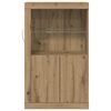 vidaXL Buffet LED Ch&ecirc;ne artisanal 60,5 x 37 x 100 cm Bois d'ing&eacute;nierie