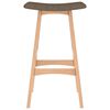 vidaXL Tabourets de bar lot de 2 marron tissu
