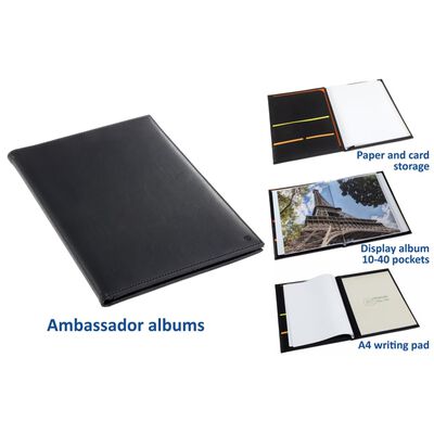 rillstab Dossier de présentation A4 Ambassador Luxe 10 pochettes Noir