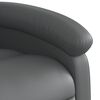 vidaXL Fauteuil de massage inclinable électrique gris similicuir